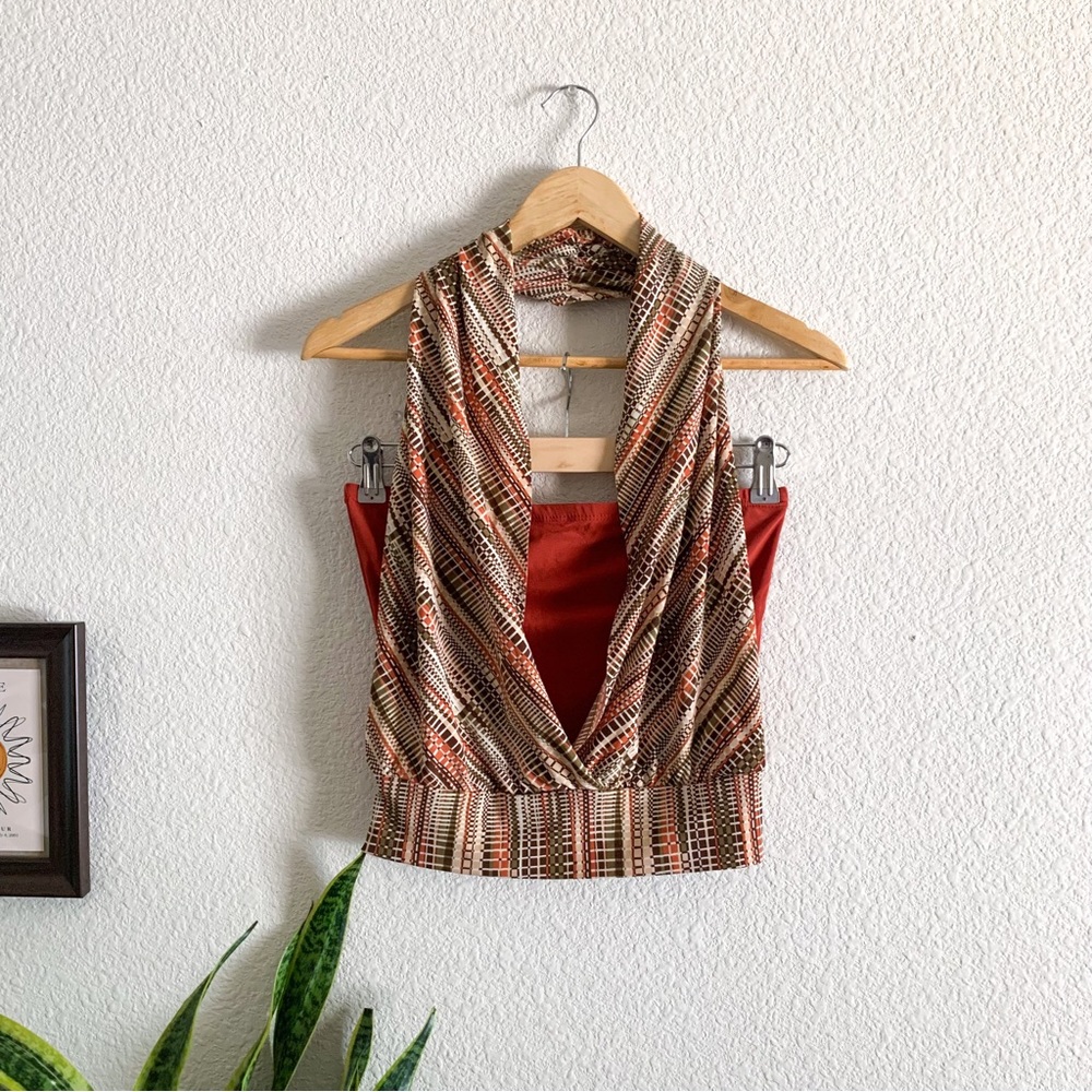 Vintage Agaci-Too Halter Top